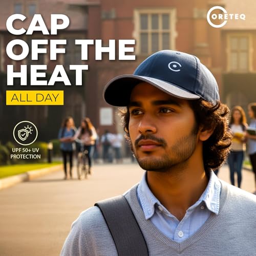 Image of Unisex Grid Cool Running Cap with Adjustable Strap (Pack of 1)