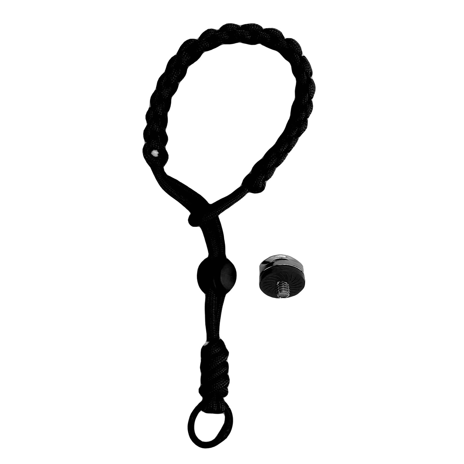 VBESTLIFE Ręczny Pasek na Nadgarstek do Kieszeni 3, Insta X5 X4, Poliestrowy Pasek o Wysokiej Wytrzymałości ze śrubą 1/4 Cala, 19 Cm (BLACK)