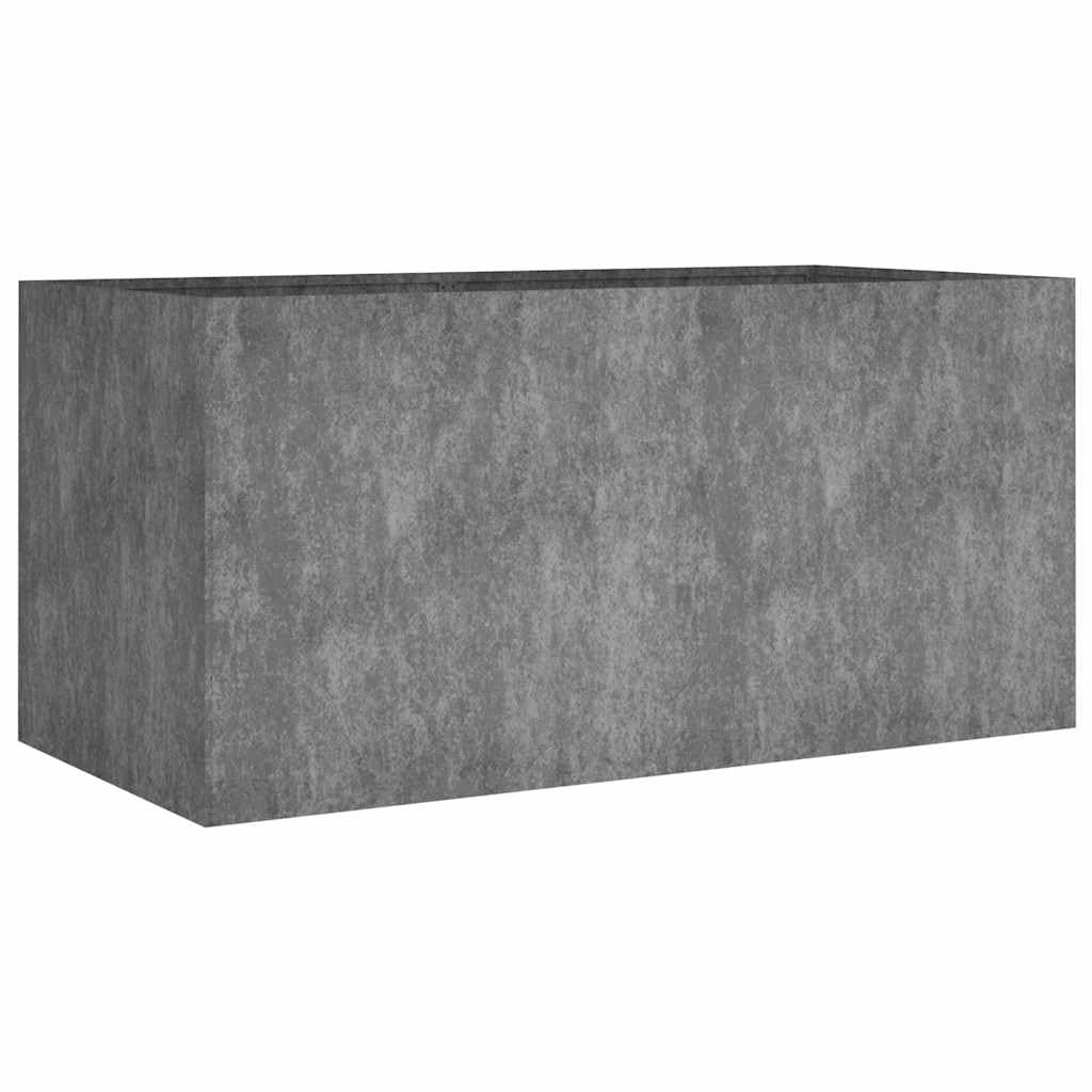 Donica na rośliny ze stali Cortena, 80 x 40 x 40 cm, odporna na warunki atmosferyczne, metalowa donica ogrodowa, podwyższony pojemnik na kwiaty i warzywa, stabilna skrzynka na rośliny na
