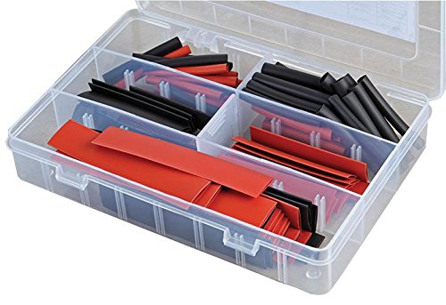 Kit termorretráctil Pro Power HSKITBLKRED con tubos de 4,8mm a 12,7mm para cables