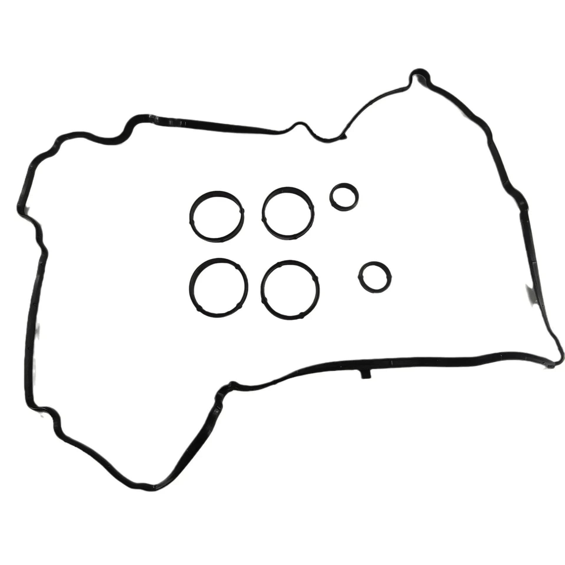 WEFOLEN Engine Cylinder Head Gaskets For Peugeot 207 308 For Citroen C4 1.6 VTI EP6 EP3 0249.F4 Engine Seals Gasket Rocker Cover Gasket Set 0249F4 Engine Valve Cover