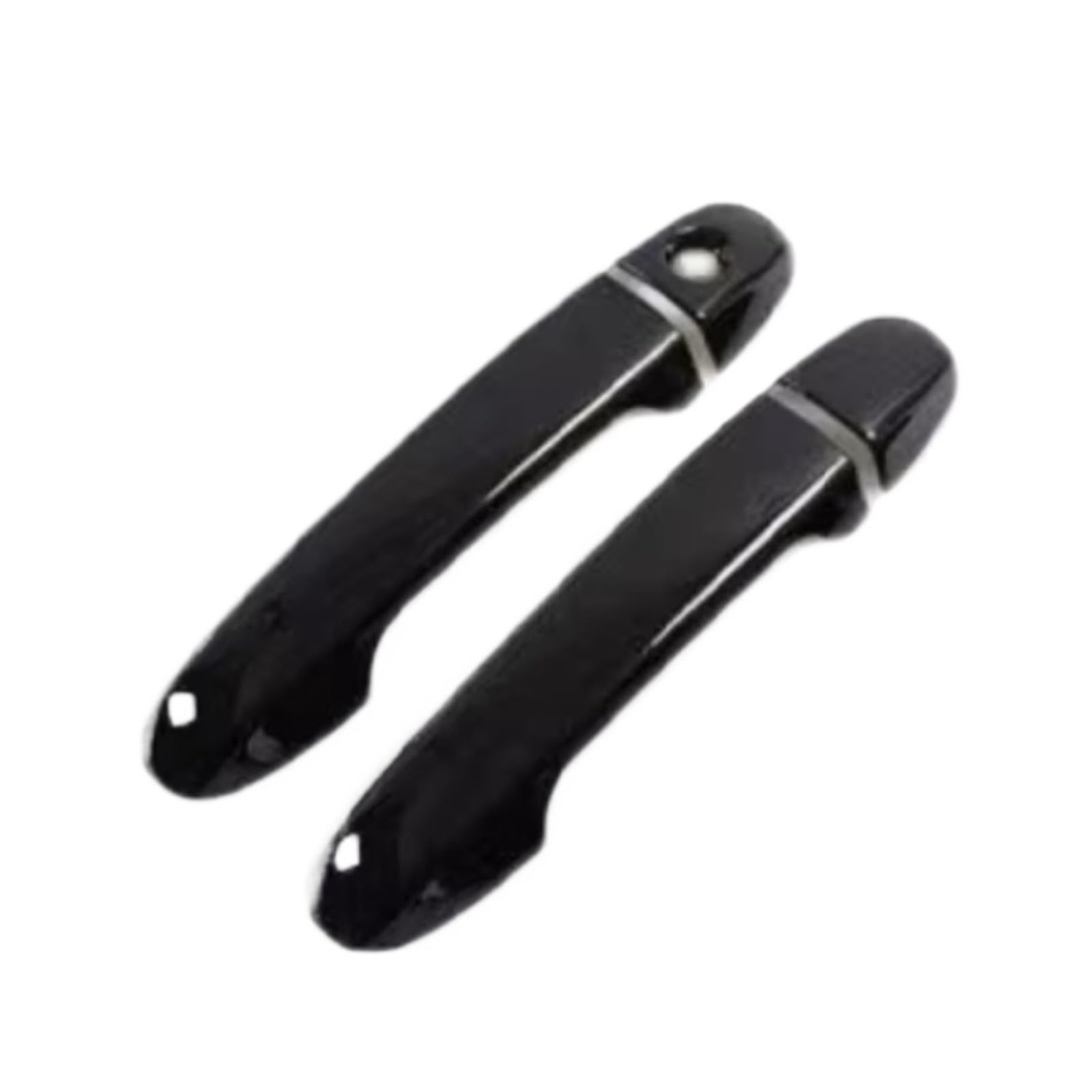 Feoosvx for Toyota for Yaris XP130 MK3 for Vitz 2012-2019 Car Accessories Carbon Fiber Chrome Door Handle Cover Trim Door Handle Handle Side(1 Keyhole 2 Doors -A)