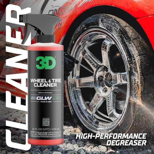 3D Wheel & Tire Cleaner - 1 Gallon Deep Cleaning All-in-One Formula | Removes Brake Dust, Grime, Tire Browning | Safe on All Wheels | DIY Car Detailing by 3D - Image 3