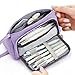 Produktbild Xincheng Federmäppchen Tragbar Unisex, Große Kapazität Mäppchen, Durable Schlampermäppchen, Etui Stifte 3 Fach, Große Kapazität Briefpapier Pouch Stifte Etui Mäppchen mädchen teenager