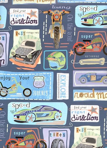 Imagen de ARKRAFT Juego de 3 hojas de papel de regalo XXL 90 x 65 cm