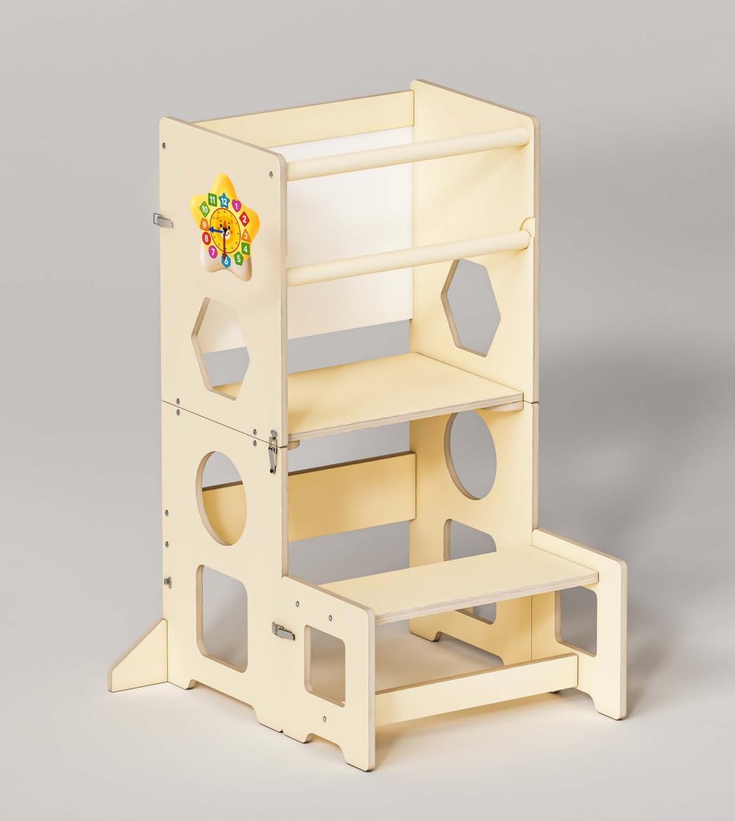 4-in-1 Foldable Kitchen Step Stool Tower N2604