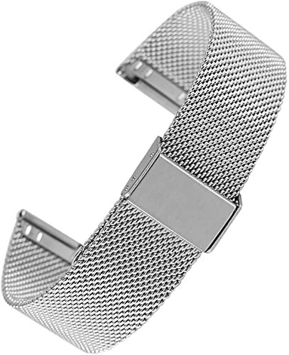 Bracelet de montre en maille d'acier inoxydable aux finitions soignées