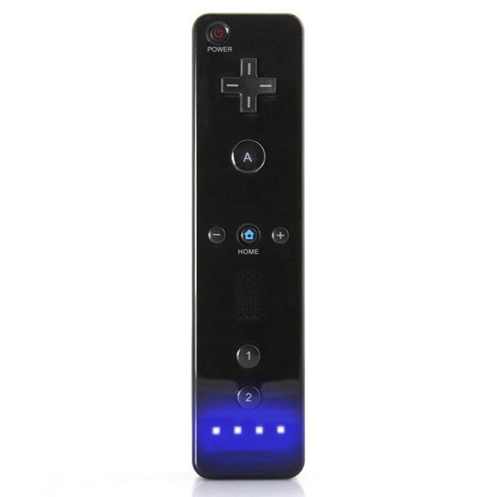 Milageto Controlador Joystick Inalámbrico para Consola Mando Nunchuck Bluetooth con de Movimiento Y Correa Funda de Silicona Antideslizante Compatible C, Rosa