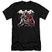 Trevco Batman-Raging Bat - Short Sleeve Adult 30-1 Tee - Black, Large