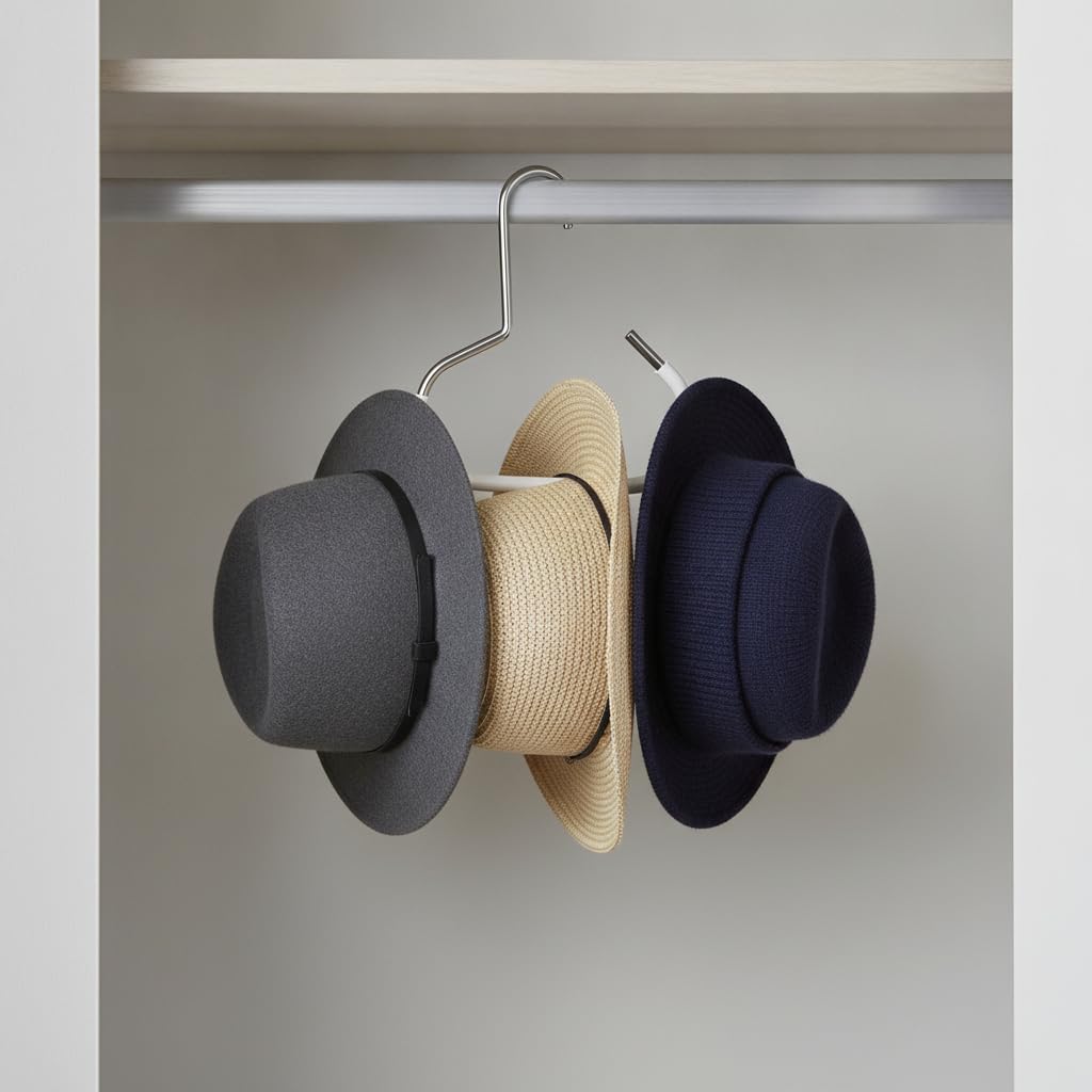 Colgador sombreros metal antislizante