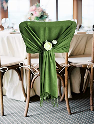 Sakkas 78" X 28" Rayon from Bamboo Soft Solid Pashmina Feel Shawl/Wrap/Stole4