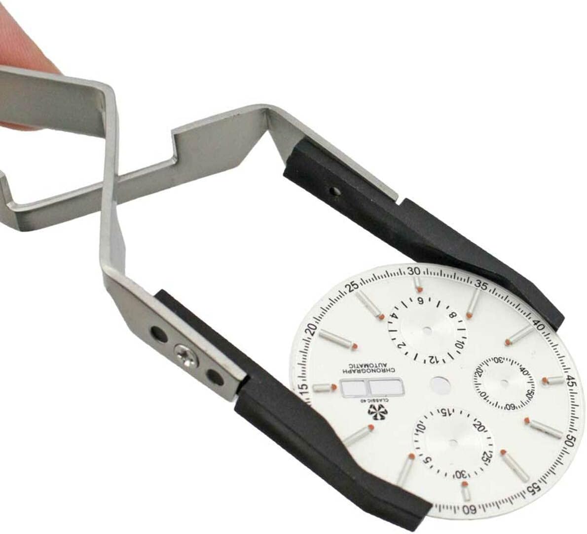 Bergeon 7140 tweezers with carbon fibre tips for dials and glasses 120mm watchmaker tool