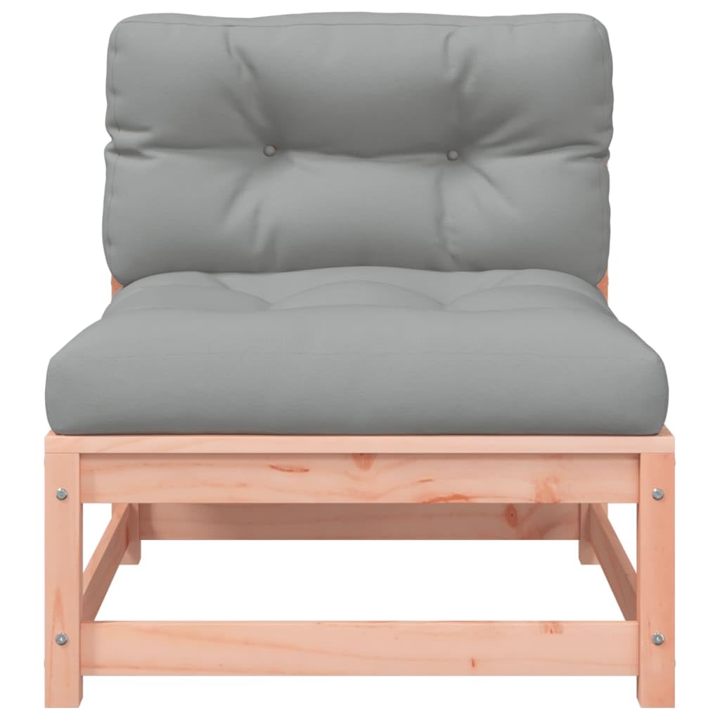 Gecheer Panca da giardino modulare, 2 pezzi, senza braccioli, con cuscini, per giardino, esterni, lounge, divani componibili, panche da giardino, mobili da giardino