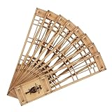 Construcción de madera duradera: hecha de madera confiable, esta pantalla es resistente y duradera, lo que garantiza una adición a su colección de miniaturas, materiales para modelos de mesa de arena, decoraciones de casas de muñecas