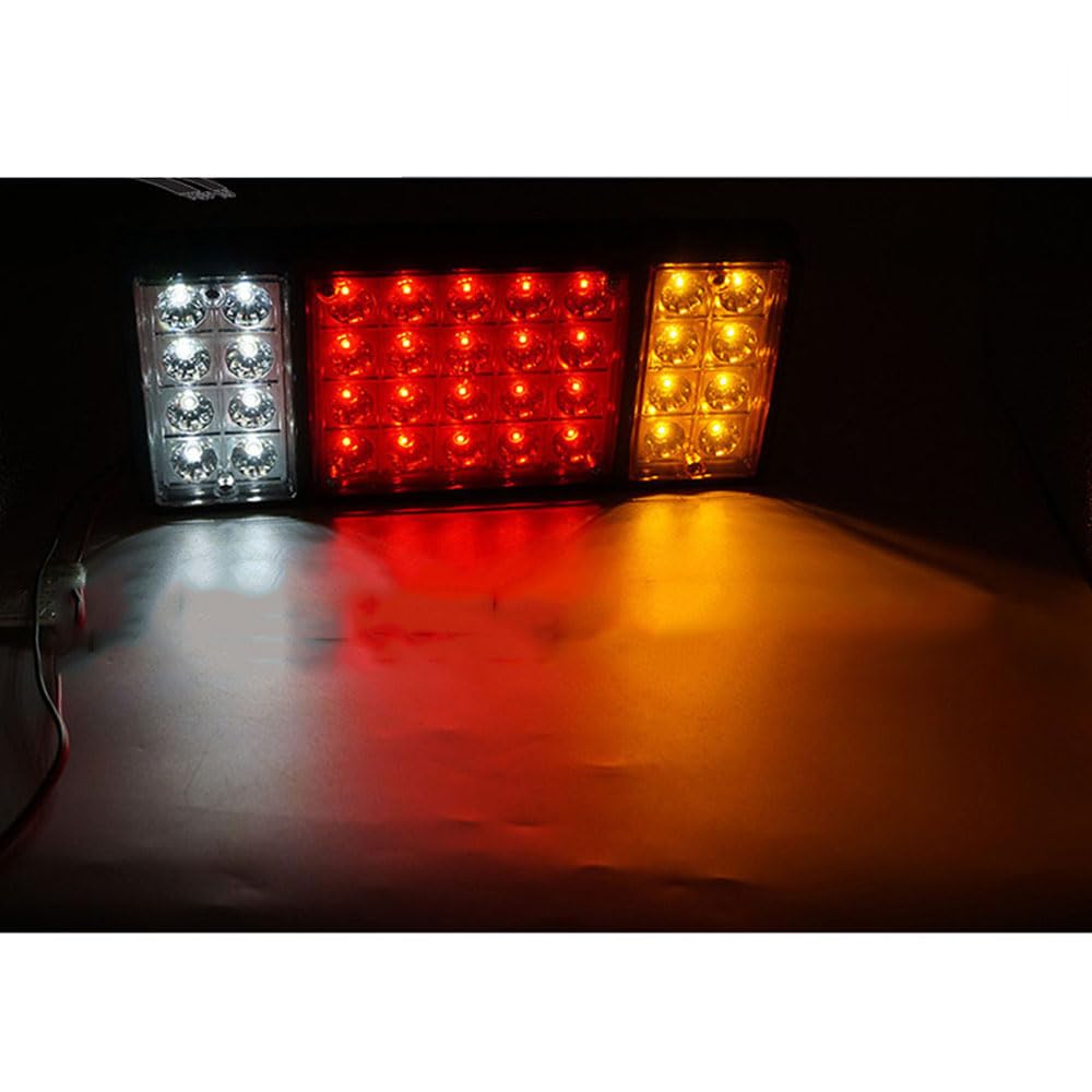 Tylne światło tylne do 36 przyczep ciężarowych światło tylne 12 V, 24 V, 2 szt., montaż lamp tylnych, 24 V