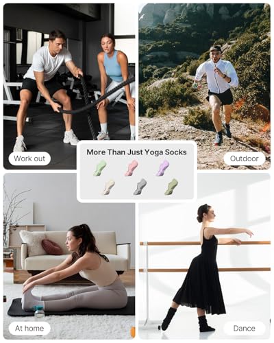 YOTTOY Pilates Socks for Women(6 Pairs)–Breathable - image 7