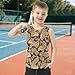 ALAZA Leopard Fashion Boys Athletic Quick Dry Tank Top Sleeveless Workout T Shirts Age 15 Years