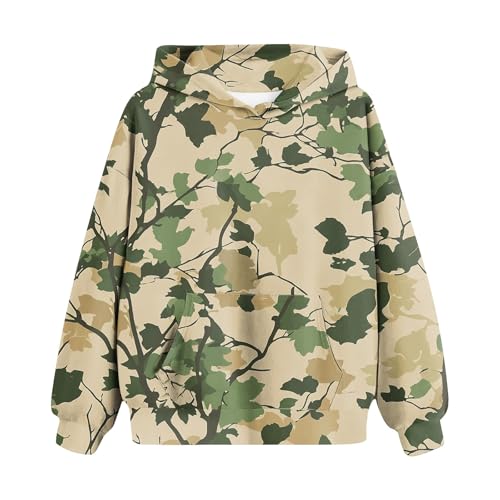 GOFULY Camo Hoodies For Teen Girls Oversized Long Sleeve Sweatshirt Hooded Cute Y2K Hoodie Teen Outfits 2-14 Years2