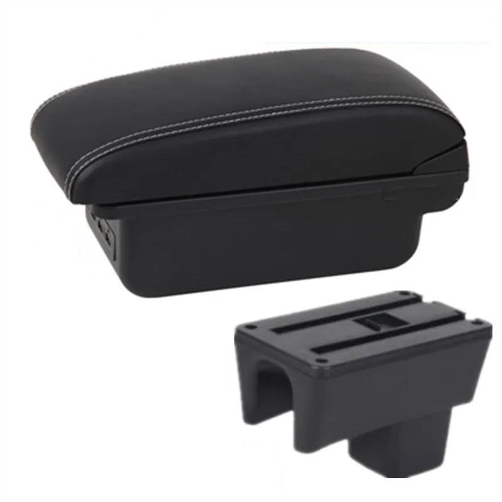 Car Interior Accessories Center Console Storage Box Multifunctional Armrest For Swift 2005-2024(B3 white line 3USB)