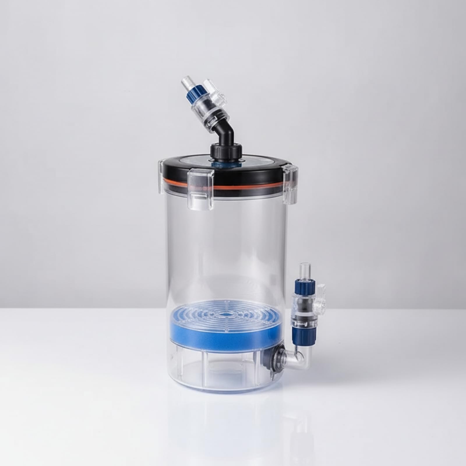 Préfiltre D'aquarium Multicouche Seau Préfiltration Ouate Filtrante pour Aquariophiles, Pré-Filtre KY240A avec Connecteur 16mm