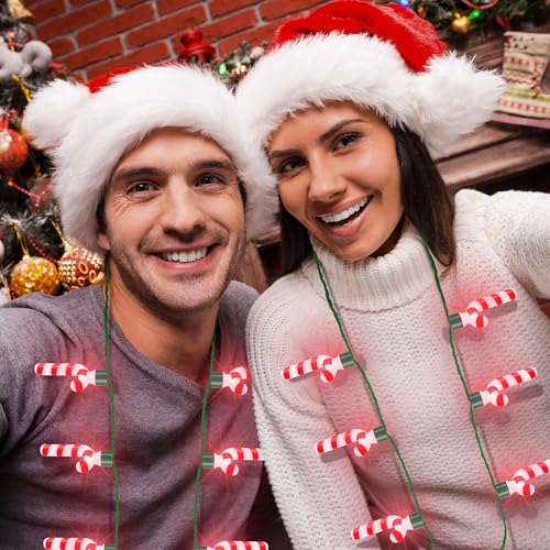 Collier de Noël lumineux LED pour concours de pull moche de fêtes