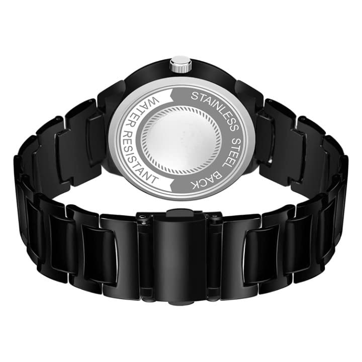 Buy Brajin Round Studded Dial Metallic Bracelet Chain Strap Analogue Wrist Watch for Women