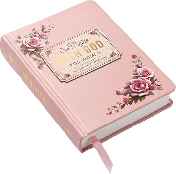 One Minute with God for Women 2026 Daily Devotional & Prayer Journal - 365 Days Scripture, Reflection & Gratitude with Bible Verses - Christian Gifts for Women, Pink Hardcover