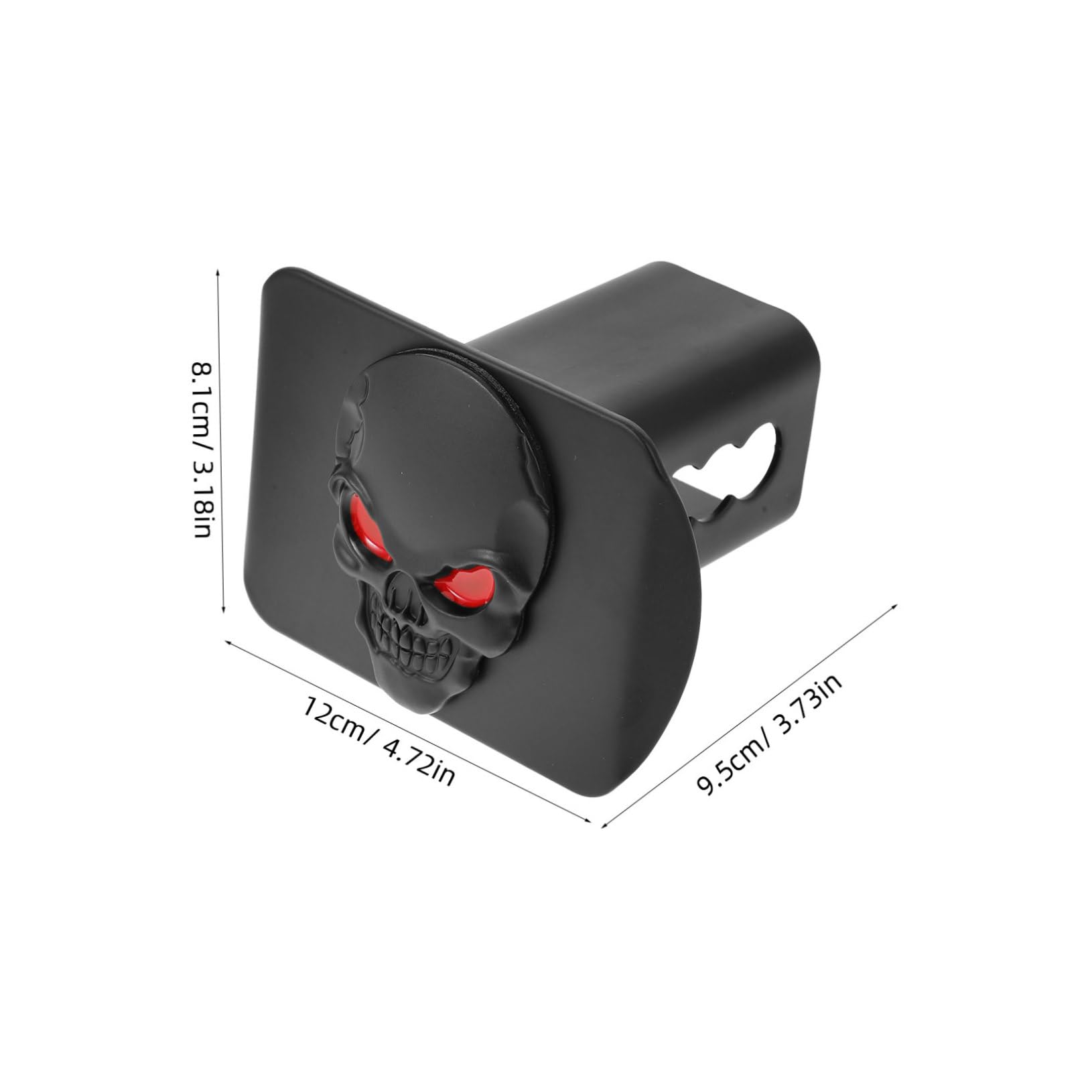 Gatuida Copertura Gancio Trailer in Metallo Design Teschio, Protezione Resistente per Camion e Auto, Facile Installazione per Evitare Pioggia e Detriti, Stile Unico alla Moda