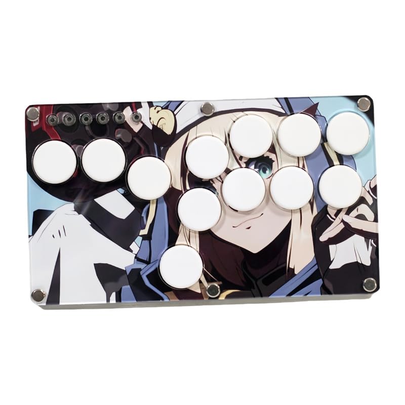 XIAO SHI MIN STORY Hot Swap Fighting Keyboard SOCD Game Controller, Arcade Game Controller, PC/SWITCH/PS3/PS4/STEAM Compatible, Mini Gaming Gamepad