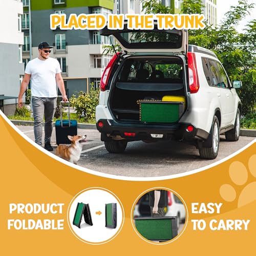 ZENY-Portable-Folding-Dog-Ramps-for-SUV-Truck-Car-Ramp-Stairs-Step-Ladder-for-Pet-Non-Slip-Pet-Ramp-with-Raised-Siderails ZENY Portable Folding Dog Ramps for SUV Truck Car Ramp Stairs Step Ladder for Pet Non Slip Pet Ramp with Raised Siderails