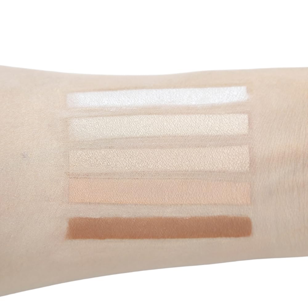 Mesvol Farbpuder-Set, 5 Stück, Concealer, Konturenverstärker mit weißem Puder, 40 g, mehrfarbig, 1,41 Unzen (1 Stück)