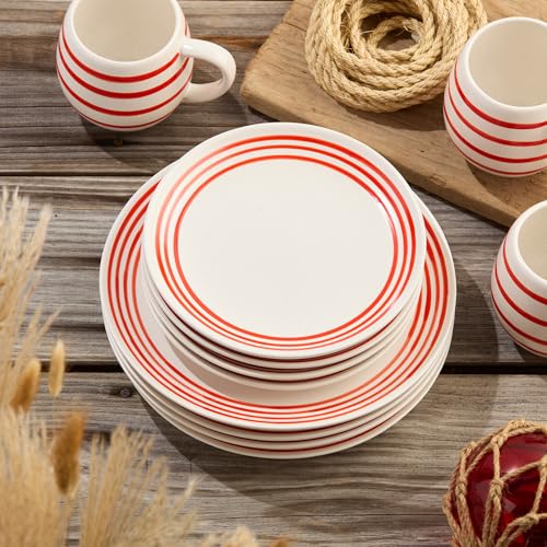 Set de 4 Mugs de Loza Dockside Red 20 oz miniatura 6