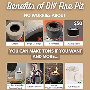 Firepitmoldconcretemoldfortabletopfirebowlroundwithrockbedshapeincludessnufferlidmoldfordiyminifirepit Urban Country Home Decor Fire pit mold concrete mold for table top fire bowl round with rock bed shape includes snuffer lid mold for diy mini fire pit urban country home decor