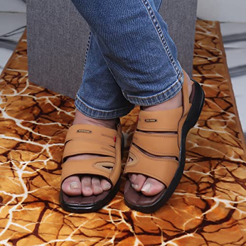 Image of Red Chief Leather casual sandals for men