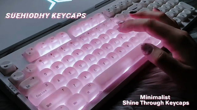 Amazon.com: MOA Profile Translucence Keycaps, Minimalist White