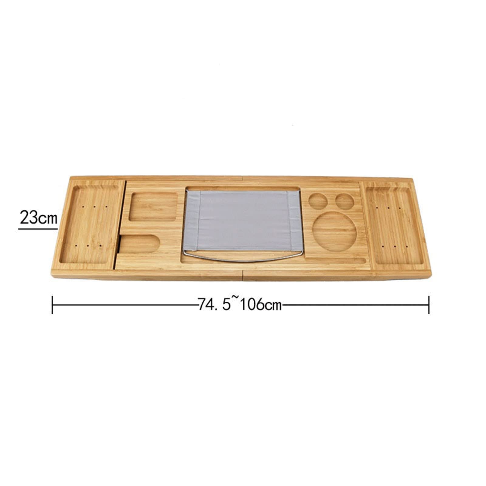 JINGYAN Bandejas para bañera Bandeja de baño Extensible, Bandeja para bañera, para, bambú para, Estante para, Muebles para el hogar