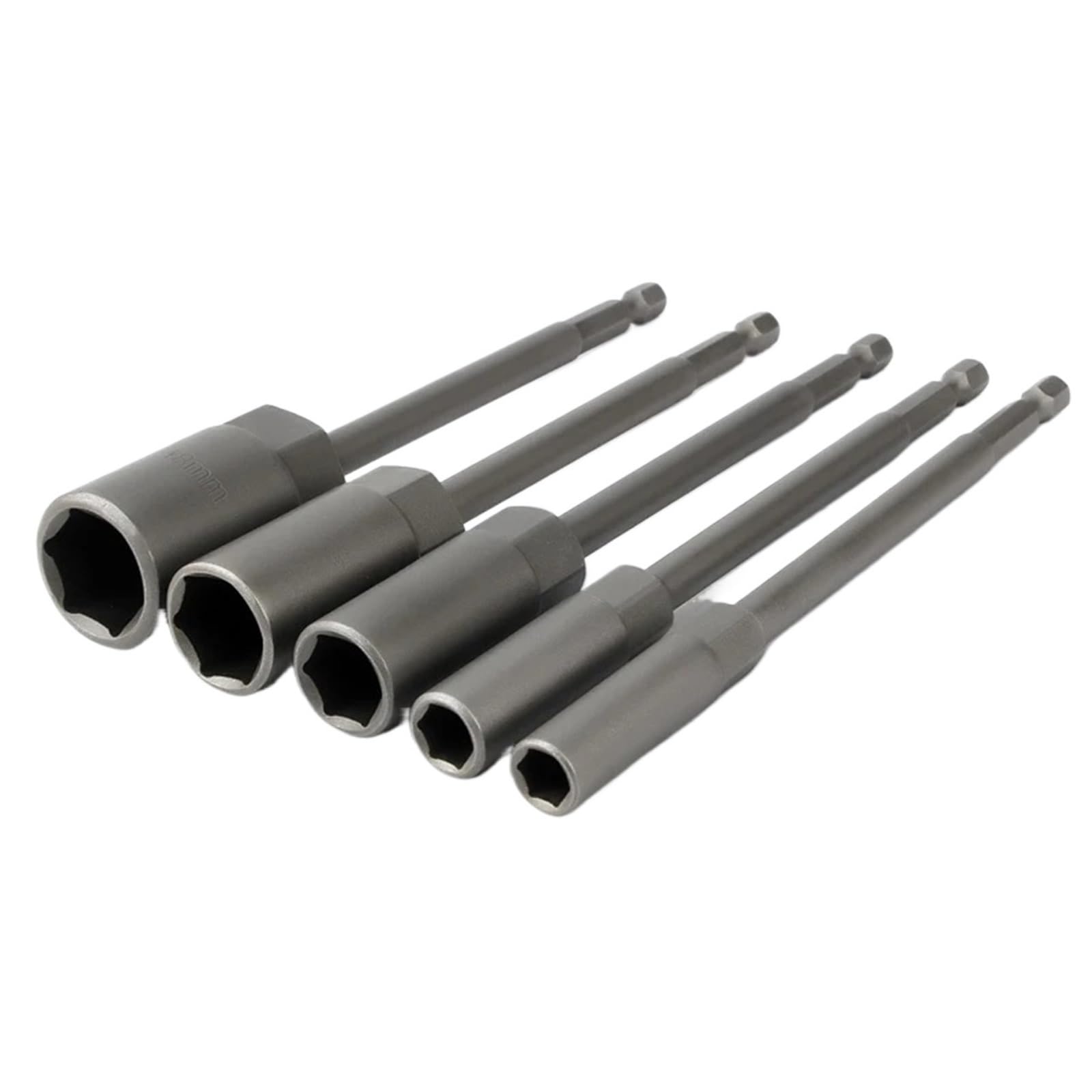 Punte Per Dadi 2 pezzi 150 mm di lunghezza extra profonda bullone dado cacciavite bit 1/4 pollice 6,35 mm chiave esagonale bussola cacciavite for elettroutensile 6-19 mm Per Cacciavite Elettrico(19mm-
