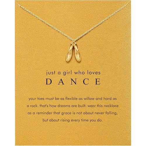 Baydurcan Dance Necklace for Women Ballerina Stuff Charm Ballet Necklace Accessories for Women...