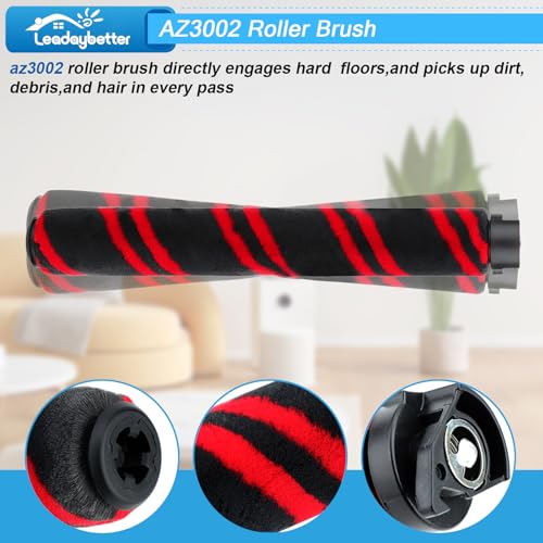 Image of Leadaybetter AZ3002 LA702 LA700 Replacement for Shark AZ3002 AZ3000 AZ3000W LA702 LA700 LA555 Stratos DuoClean PowerFins Upright Vacuum，Accessories Kit Includes 1 Brush Roll +2 Belt