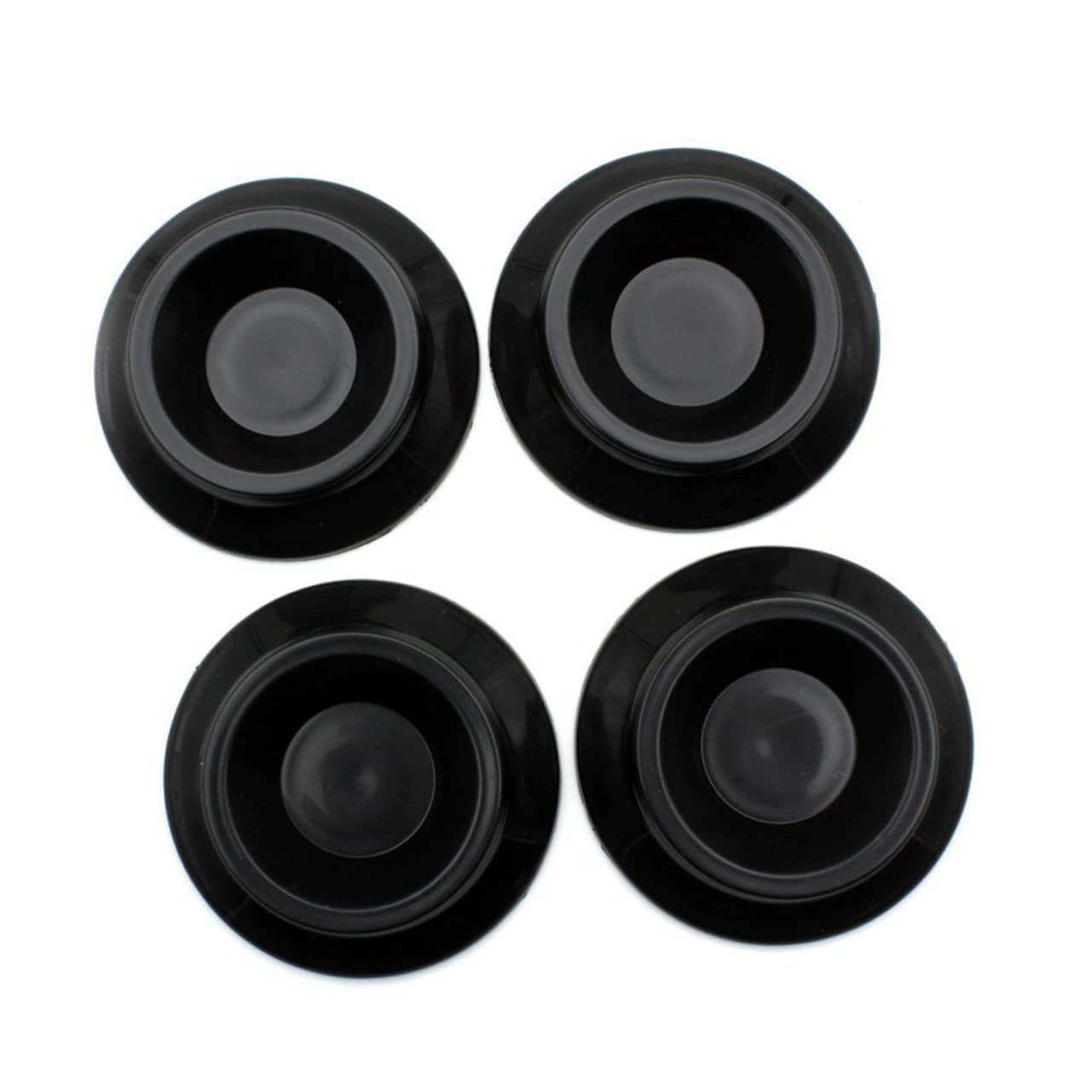 Levemolo Vertical Piano Caster Cups Set 4pcs Piano Leg Floor Protectors in Black Abs Plastic 87mm
