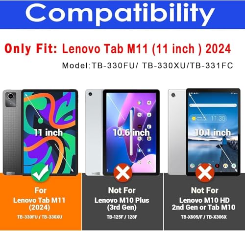 Image of Argus HD Clear Tempered Glass for Lenovo Tab M11 / Lenovo Idea Tab 11 inch Screen Protector Guard for Lenovo Tab M11 / Idea Tab Tablet, 9H Anti-Scratch, Smudge Proof, Bubble Free Guard - Pack of 1