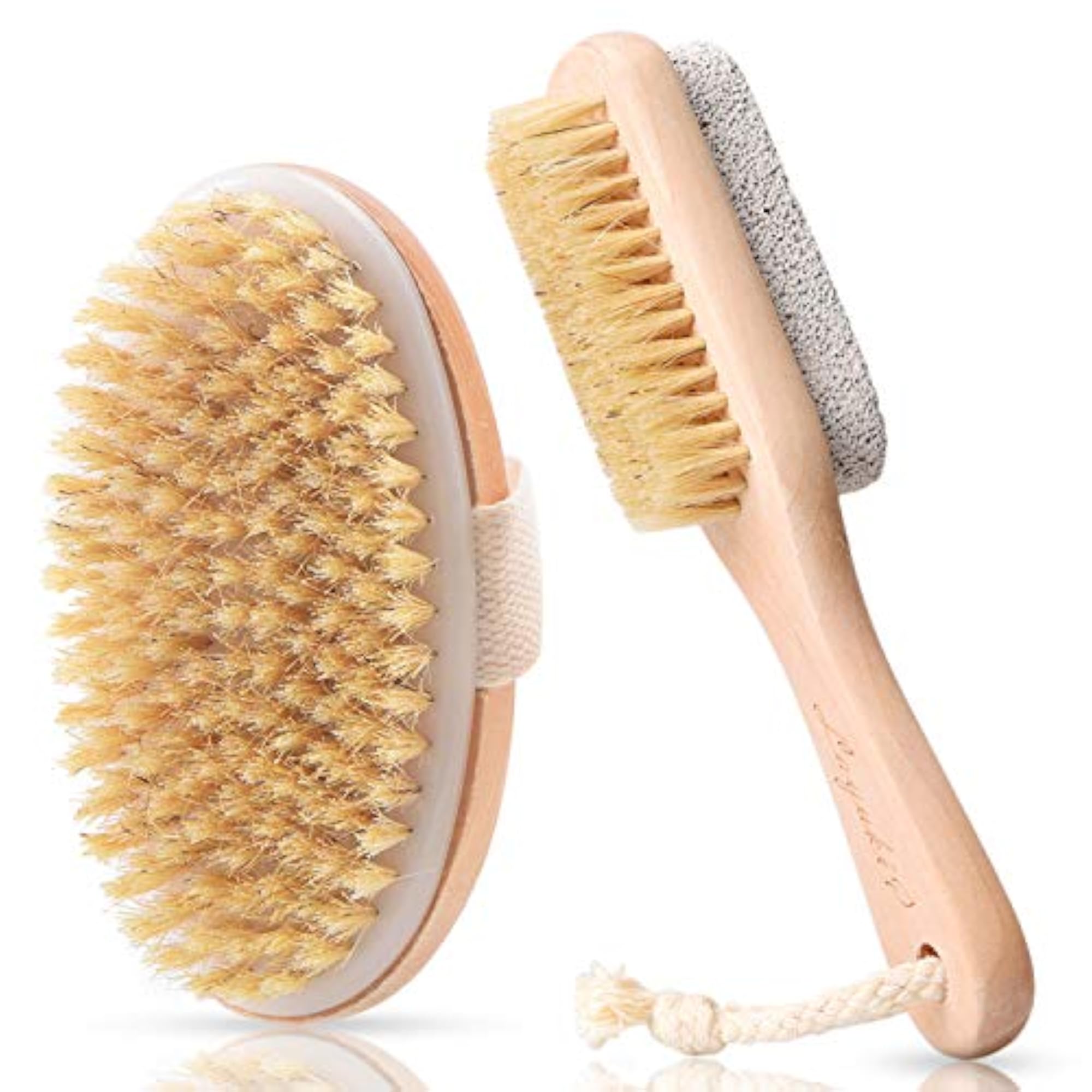 Body Brush and Foot File Scrubber Set