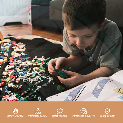 Image of Demon Slayer Swords, 40 Inch Hashibira Inosuke Dual Sword Building Block with Stand, Anime Sword Building Toy for Boys Aged 8-12 Years, 838 Pieces