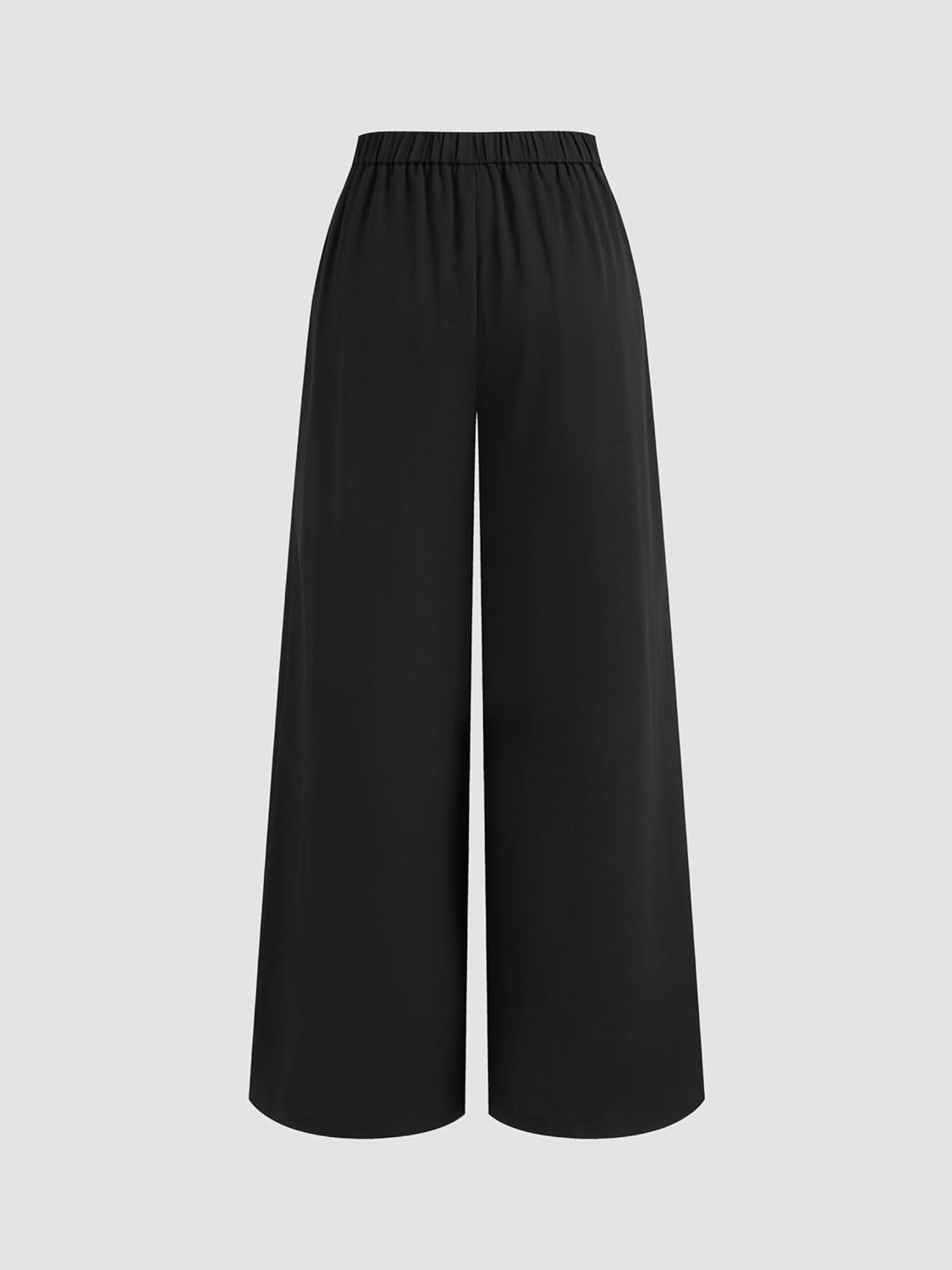 CIDER Wide Leg Pants for Women Palazzo Drawsting Elastic High Waisted Knotted Pleated Comfy Casual Flowy Pants with Pockets - Image 5