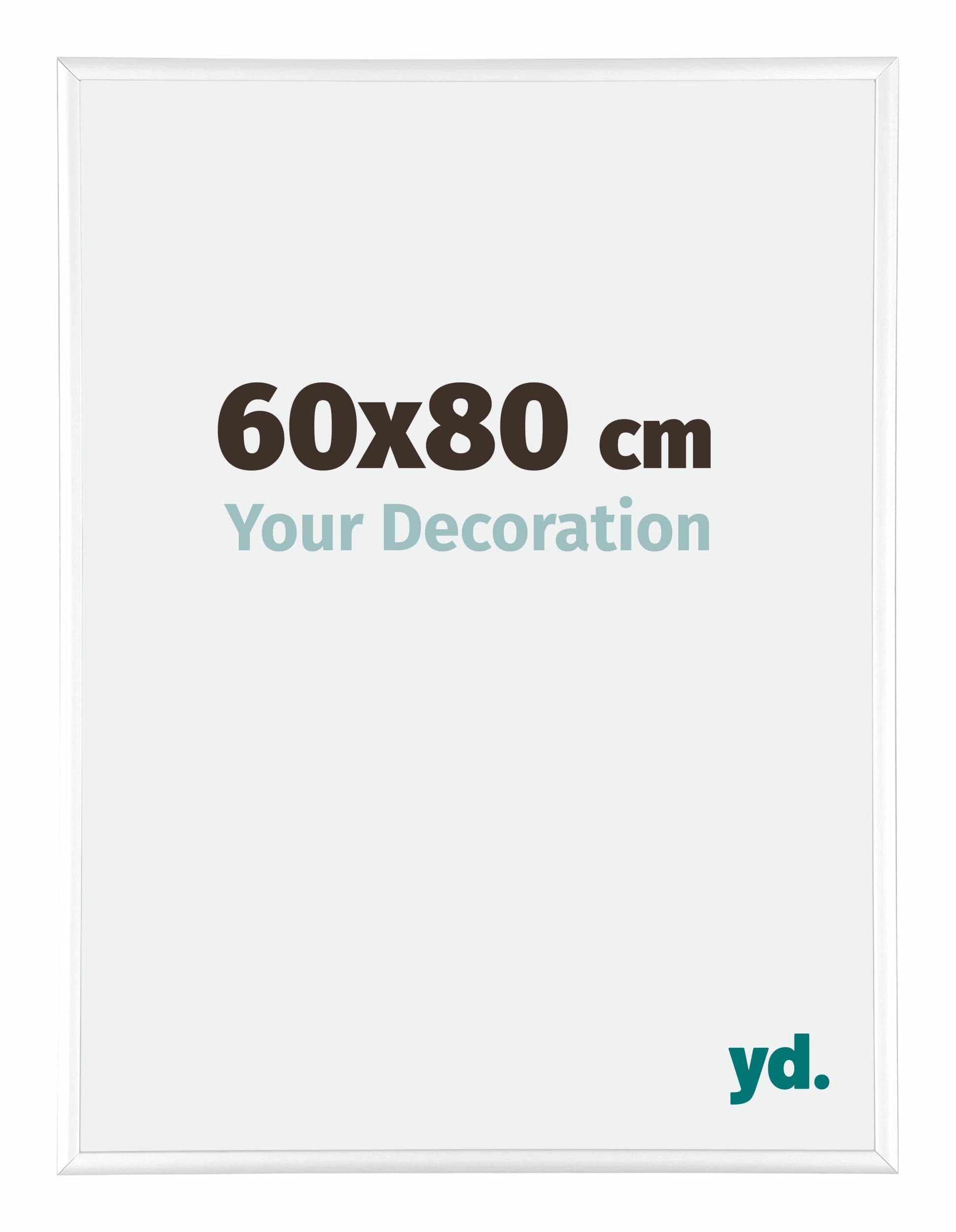 Your Decoration - Picture Frame 60x80 cm - White High Gloss - Decorative Wall Frame in Aluminium with Antireflection - Frame 60x80 - Kent — image 1