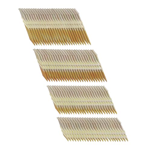 Korantek Framing Nails,21°Round Head Nail Pack,Galvanized Nails,Ring Shank (2'',2-1/2'',3'',3-1/2'':1000PCS)