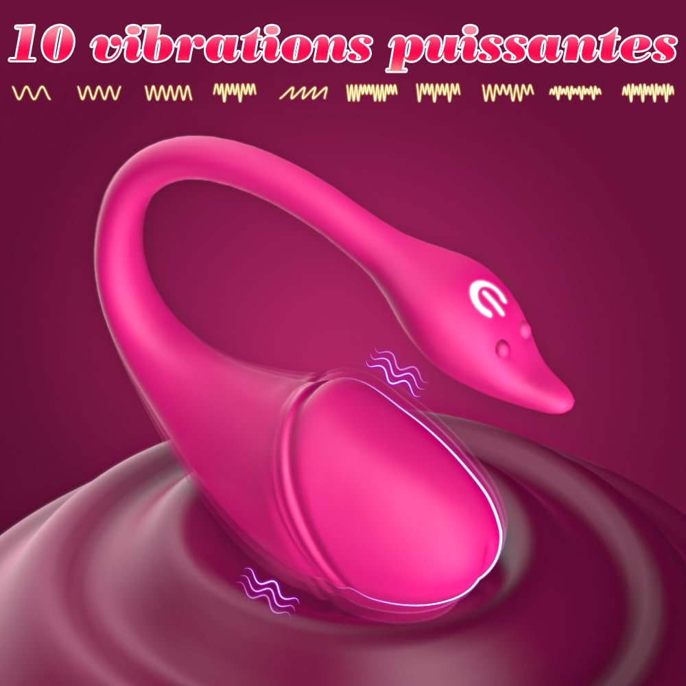 Vibratoreper Donna Professionale Wireless piccolo Ovetto Vibrante Donna Telecomando a Distanza APP Sex Toys, Vibrator Per Coppia 10 Modalità Vibratore Silenzioso, sexytoysys donna coppia Sex Toy