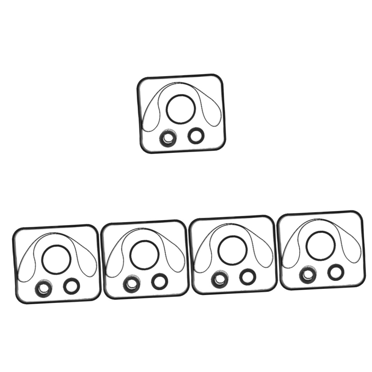 HANABASS 5ensembles De Sealing Caoutchouc pour Pompe De Piscine Accessoires De Remplacement Spxtra