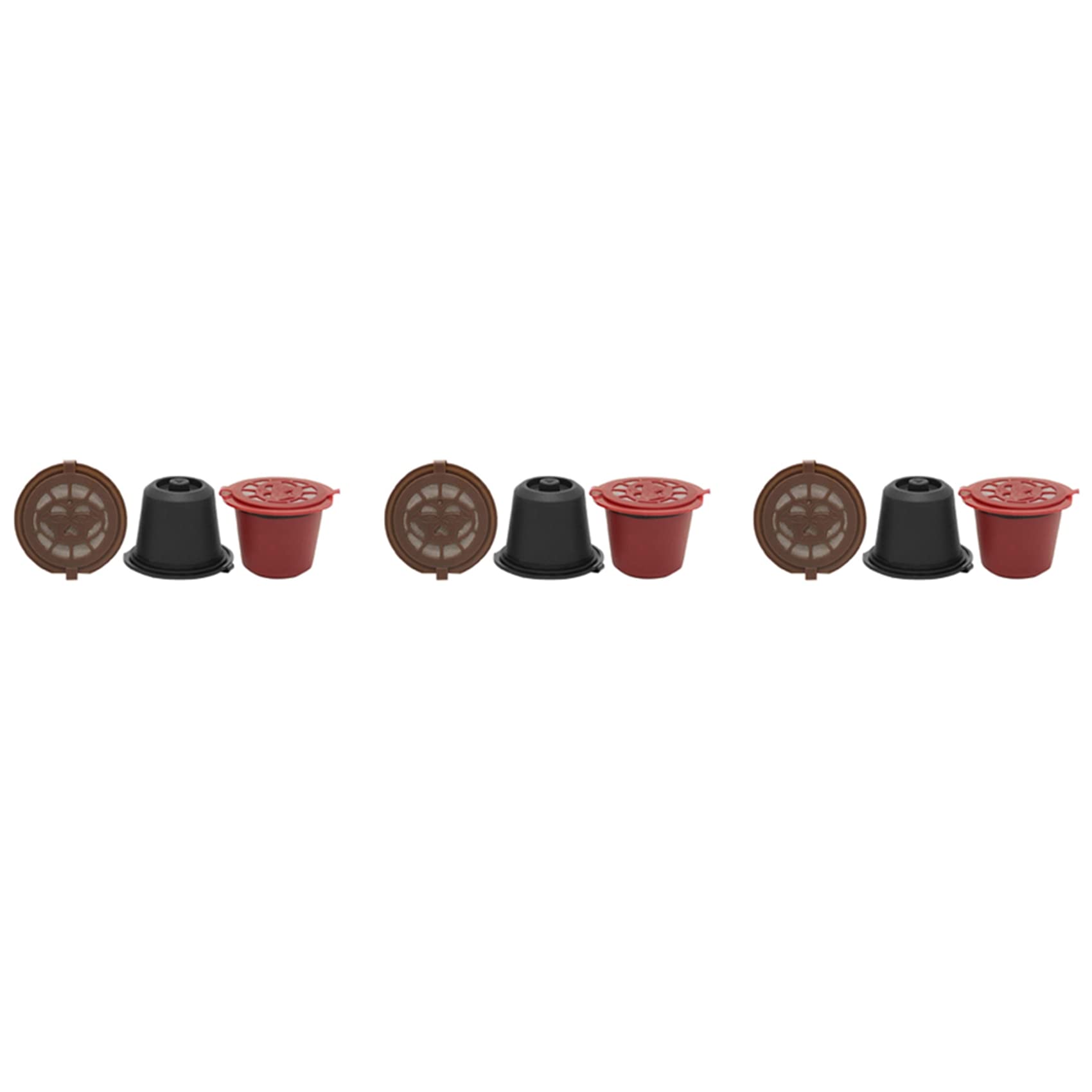 Hndhbfgrt 9 Pcs Refillable Reusable Espresso Capsule for Coffee Machine Reusable Capsule Refill Empty Capsule