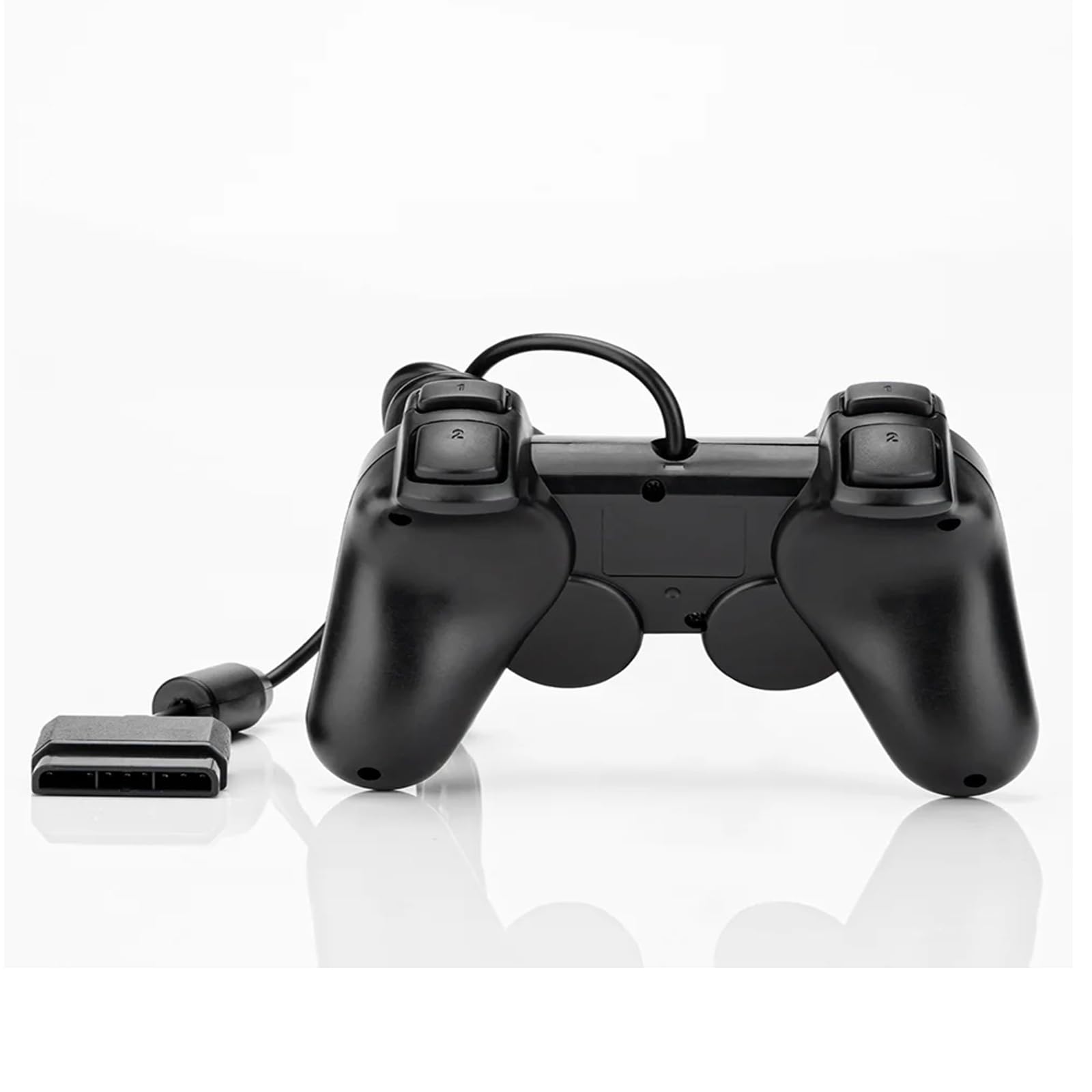 Hovlian 2 Pack PS2 Wired Controller,Double Shock Gamepad Compatible with PS2 Controller (Black 2 PACK)